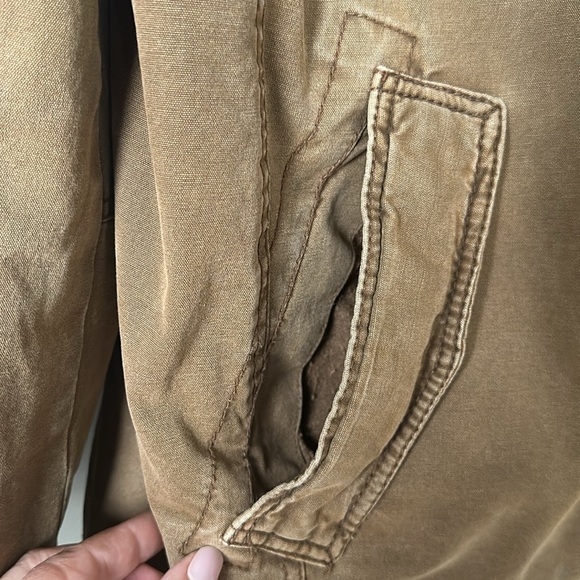 Levi's Full Zip Field Military Brown Cotton Sherpa Lined Jacket Men's Size L - Picture 5 of 14